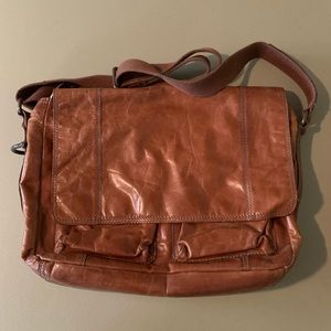 Fossil Leather Messenger Bag